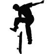 Figures wall decals - Wall decal Silhouette of a Skater - ambiance-sticker.com