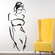 Figures wall decals - Wall decal elegant woman silhouette - ambiance-sticker.com