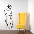 Figures wall decals - Wall decal elegant woman silhouette - ambiance-sticker.com