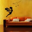 Wall decals for kids - Silhouette fairy wall decal - ambiance-sticker.com