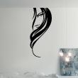 Figures wall decals - Wall decal Silhouette girl with beautiful hair - ambiance-sticker.com