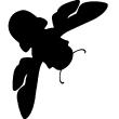 Animals wall decals - Silhouette flying insect Wall decal - ambiance-sticker.com