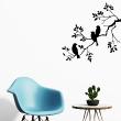 Animals wall decals - Silhouette bird on a branch II Wall decal - ambiance-sticker.com