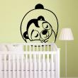 Wall decals for kids - Bear sleeping silhouette Wall decal - ambiance-sticker.com