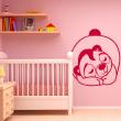 Wall decals for kids - Bear sleeping silhouette Wall decal - ambiance-sticker.com