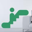 Wall decals design - Wall decal Silhouette on an escalator - ambiance-sticker.com