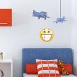 Wall decals for kids - Smiley Big wide smile wall decal - ambiance-sticker.com