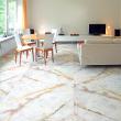 Wall decal cement tiles slab - Non-slip authentic white marble floor sticker - ambiance-sticker.com