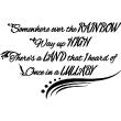 Wall decals music - Wall decal Somewhere over the rainbow - ambiance-sticker.com