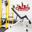 Wall decal sport Crossfit, no pain no gain - ambiance-sticker.com