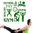 Wall decals design - Wall sticker sport fitness, gym, living, healthy - ambiance-sticker.com