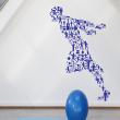 Figures wall decals - Wall decal sports design - ambiance-sticker.com