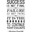 Wall decals with quotes - Wall decal Success is not final - ambiance-sticker.com