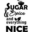 Wall decals for the kitchen - Wall decal Sugar & spice - ambiance-sticker.com