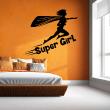 Figures wall decals - Wall decal Super girl - ambiance-sticker.com