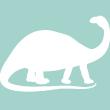 Wall decals whiteboards - Wall decal Silhouette dinosaur - ambiance-sticker.com