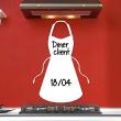 Wall decals whiteboards - Wall decal Cook Apron - ambiance-sticker.com