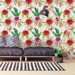 wall decal tropical tapestry - Wall stickers tropical tapestry Bolivia - ambiance-sticker.com
