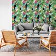 wall decal tropical tapestry - Wall stickers tropical tapestry Campinas - ambiance-sticker.com
