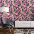 wall decal tropical tapestry - Wall decal tropical tapestry Cartago - ambiance-sticker.com