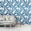 wall decal tropical tapestry - Wall decal tropical tapestry Curico - ambiance-sticker.com