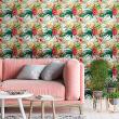 wall decal tropical tapestry - Wall decal tropical tapestry Salvador - ambiance-sticker.com