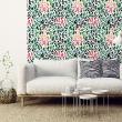 wall decal tropical tapestry - Wall decal tropical tapestry Villa Sara - ambiance-sticker.com