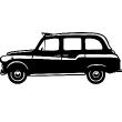 London wall decals - Wall decal English taxi - ambiance-sticker.com