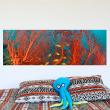 Bedroom wall decals - Wall decal Design underwater plants - ambiance-sticker.com