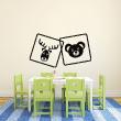 Wall decals for kids - Animal heads on frames wall decal - ambiance-sticker.com
