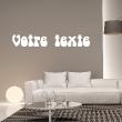Wall decal Personalized -Wall sticker customisable text Vintage hippie - ambiance-sticker.com