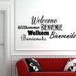 Wall decals with quotes - Wall decal  Welcome - ambiance-sticker.com