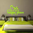 Wall decals with quotes - Wall decal This is our happy place - decoration - ambiance-sticker.com