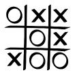 WC wall decals - Wall decal Tic-tac-toe - ambiance-sticker.com