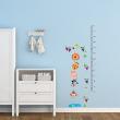 Wall decals for kids - Pig and lion kidmeter wall decal - ambiance-sticker.com