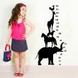 Animals wall decals - Wildlife ruler Wall decal - ambiance-sticker.com