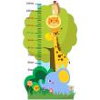 Wall decals for kids - Wall decal child height african animal turret - ambiance-sticker.com