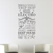 Wall decals music - Wall decal Trip hop house - ambiance-sticker.com