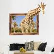 Animals Animals giraffe wall decal LandscapeWall decal Landscape - ambiance-sticker.com
