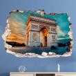 Wall decals landscape - Wall decal Landscape Arc de Triomphe in Paris - ambiance-sticker.com