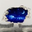 Wall decals landscape - Wall decal Landscape In the moon light - ambiance-sticker.com