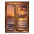 Wall decals landscape - Wall decal Sea sunset - ambiance-sticker.com