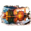 Wall decals landscape - Wall decal Landscape sunset over the city of Bruges - ambiance-sticker.com
