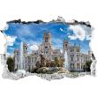 Wall decals landscape - Wall decal Landscape square of Cybele of Madrid - ambiance-sticker.com