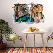Wall decals landscape - Wall decal Landscape Venice and his gondolier - ambiance-sticker.com