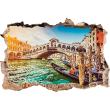 Wall decals landscape - Wall decal Landscape Venice the Rialto Bridge - ambiance-sticker.com