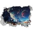 Wall decals landscape - Wall decal landscape view of the universe - ambiance-sticker.com