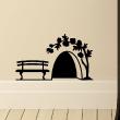 Wall decals for babies - Mouse hole with rose - ambiance-sticker.com