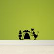 Wall decals for kids - Mouse hole with heart balloon wall decal - ambiance-sticker.com