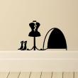 Wall decals for babies - Mouse hole with fashion - ambiance-sticker.com